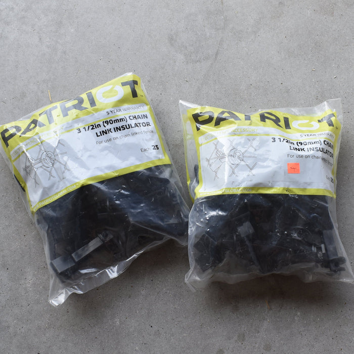 NEW Discontinued Patriot 3 1/2" Chain Link Insulator 25pk Bundle Of 2 Sale Barn Patriot