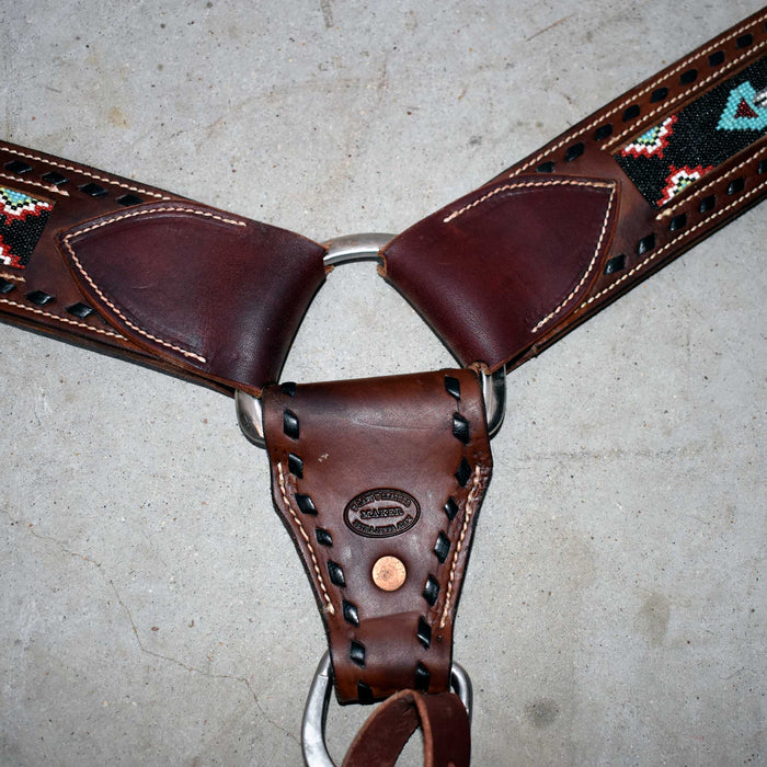 Like NEW Crazy Leather Beaded Arrow Breast Collar Sale Barn misc