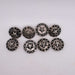 NEW Silver Star With Black Rhinestone Concho Set Of 8 Sale Barn TESKEY'S