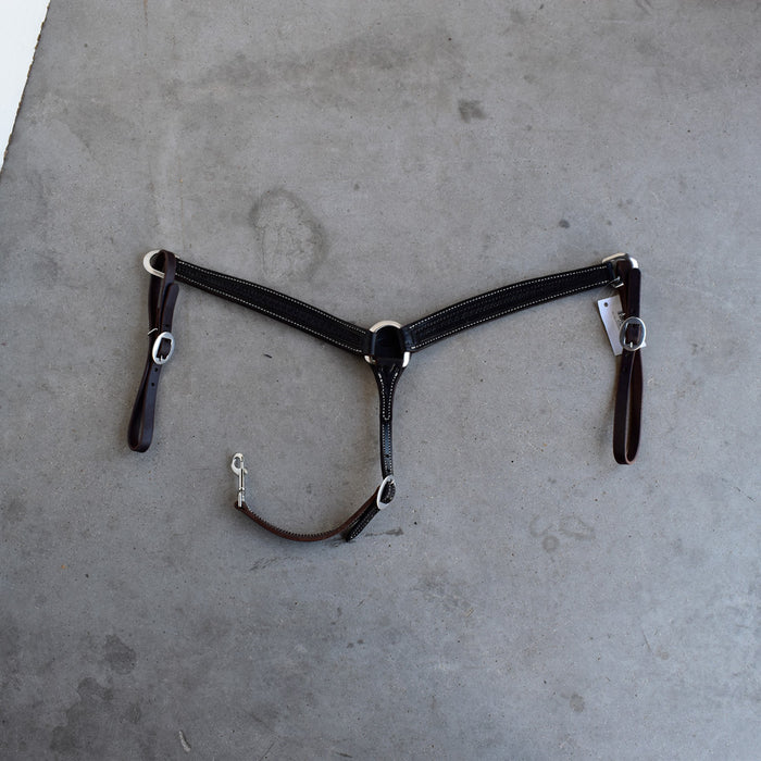 NEW Jeff Smith Geometric Tooled Breast Collar Sale Barn Jeff Smith