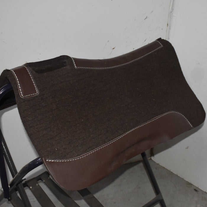NEW Teskey's Brown Wool Barrel Saddle Pad