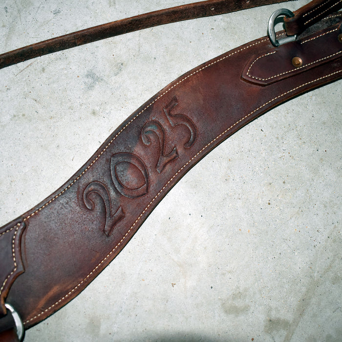 Used 34" Ross Bullinger Tripping Collar with Wither Strap - Wild Horse Prairie Days Sale Barn Ross Bullinger
