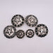 NEW Silver Star With Black Rhinestone Concho Set Of 6 Sale Barn TESKEY'S