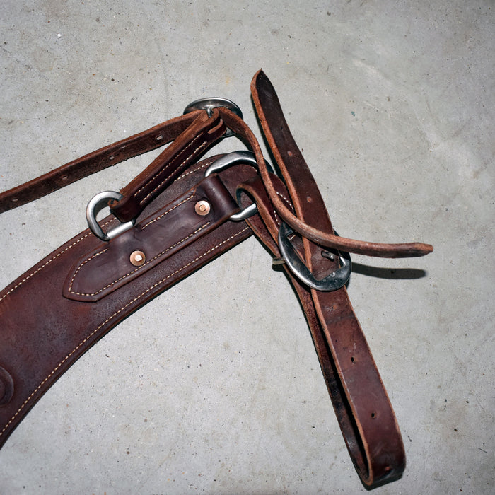 Used 34" Ross Bullinger Tripping Collar with Wither Strap - Wild Horse Prairie Days Sale Barn Ross Bullinger