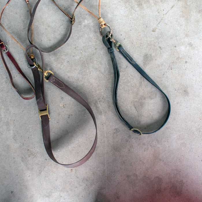 Used Assorted Rope Nosebands With Nylon Tiedown Set Of 2 Sale Barn Misc