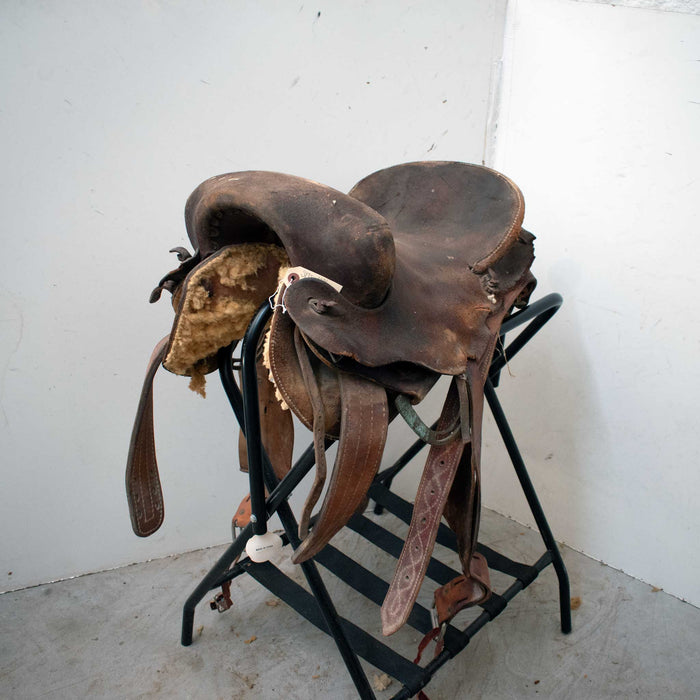 Used 16" Non-Rider Bronc Decor Only Saddle Sale Barn misc
