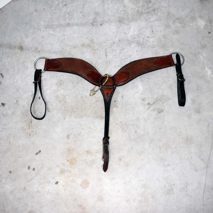 Used Billy Cook Basket Stamped Breast Collar Sale Barn Billy Cook
