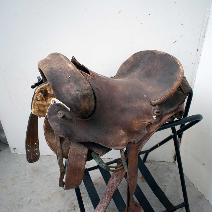Used 16" Non-Rider Bronc Decor Only Saddle Sale Barn misc