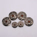 NEW Silver With Orange Floral Concho Set Of 6 Sale Barn TESKEY'S