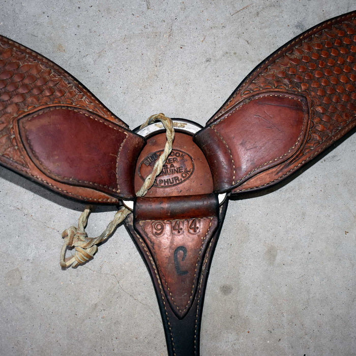 Used Billy Cook Basket Stamped Breast Collar Sale Barn Billy Cook