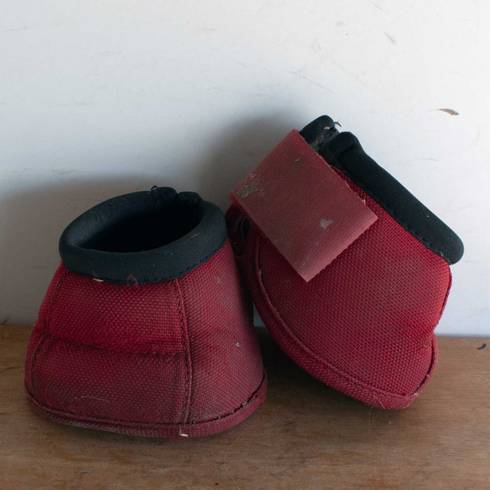 Used Classic Equine Medium Red Bell Boots Sale Barn Classic Equine