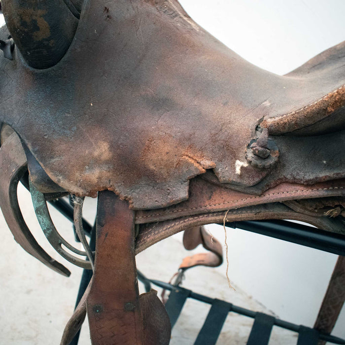 Used 16" Non-Rider Bronc Decor Only Saddle Sale Barn misc