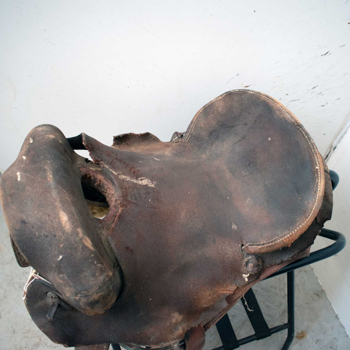 Used 16" Non-Rider Bronc Decor Only Saddle Sale Barn misc