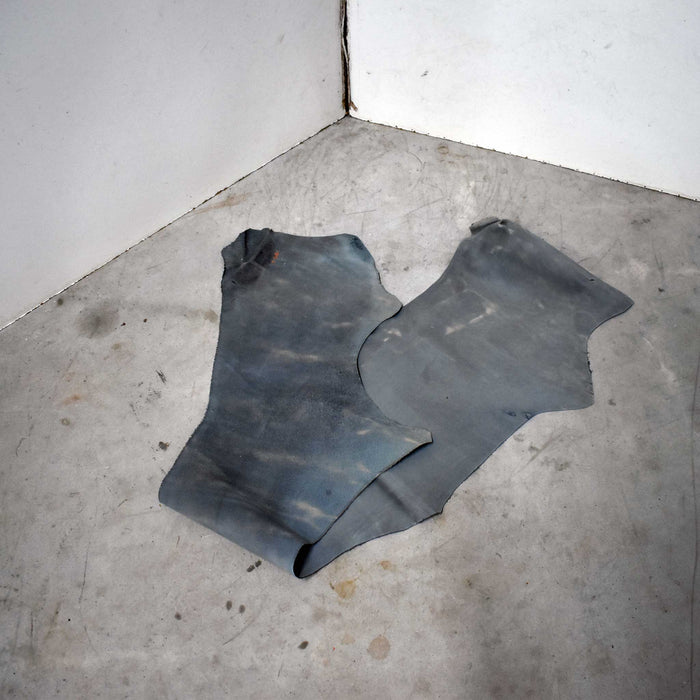 NEW Dusty Blue Buffed Leather Hide Sale Barn misc