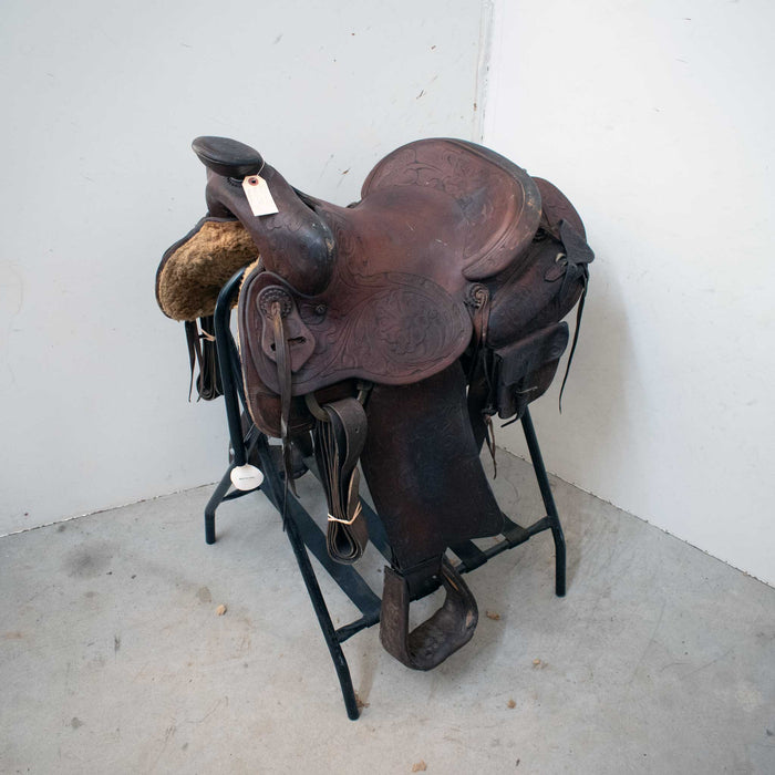 Used 15" Maddox Non-Rider Decor Only Saddle Sale Barn Maddox
