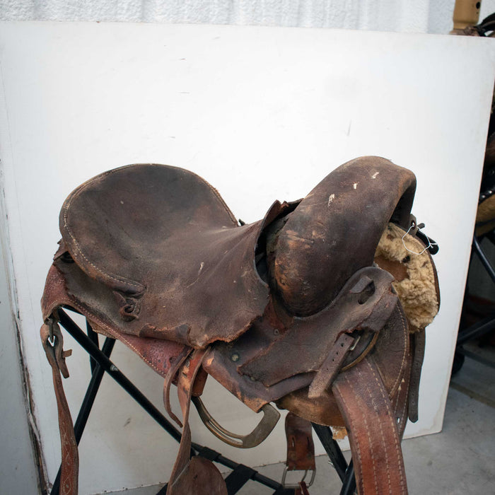 Used 16" Non-Rider Bronc Decor Only Saddle Sale Barn misc
