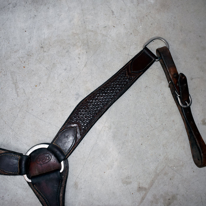 Used Teskey's Basket Stamped Breast Collar Sale Barn Teskey's