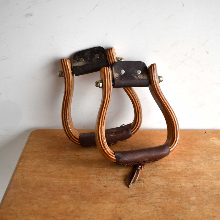 Lightly Used Don Orell Wooden Stirrups