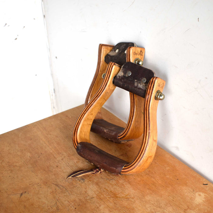 Lightly Used Don Orell Wooden Stirrups