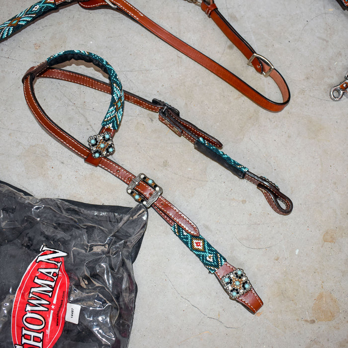 Like NEW Showman Breast Collar With One Ear Headstall Sale Barn Showman