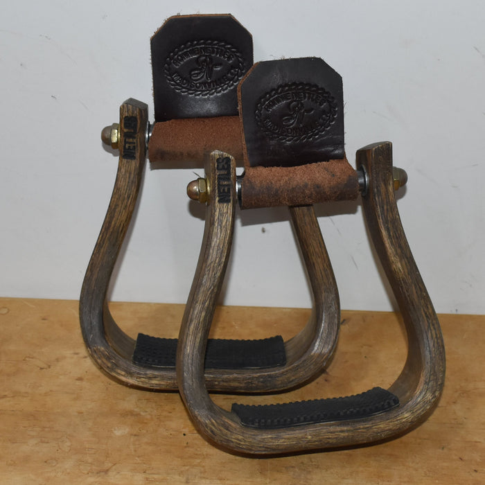 Lightly Used Nettles Wooden Stirrups With Grips Sale Barn Nettles