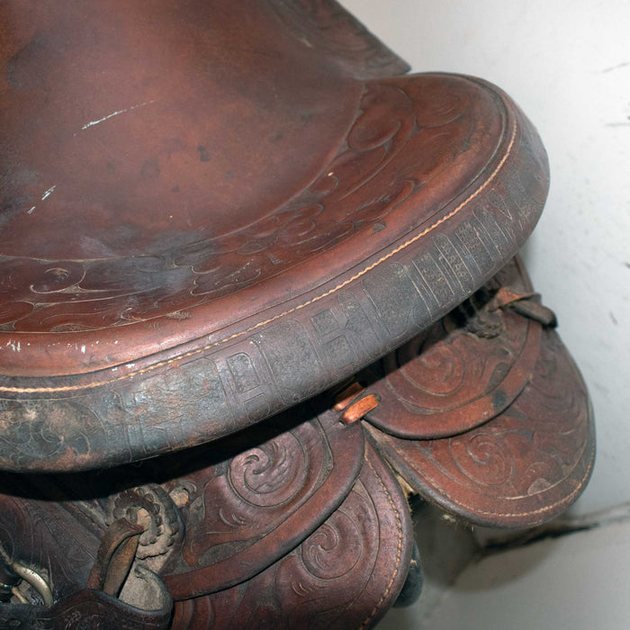 Used 15" Maddox Non-Rider Decor Only Saddle Sale Barn Maddox