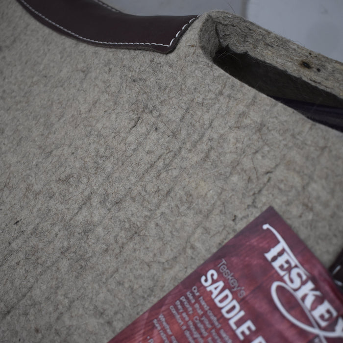 NEW Teskey's Tan Wool Barrel Saddle Pad
