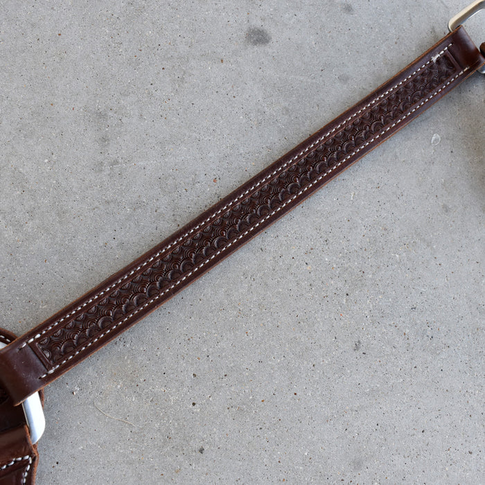 NEW Jeff Smith Geometric Tooled Breast Collar Sale Barn Jeff Smith