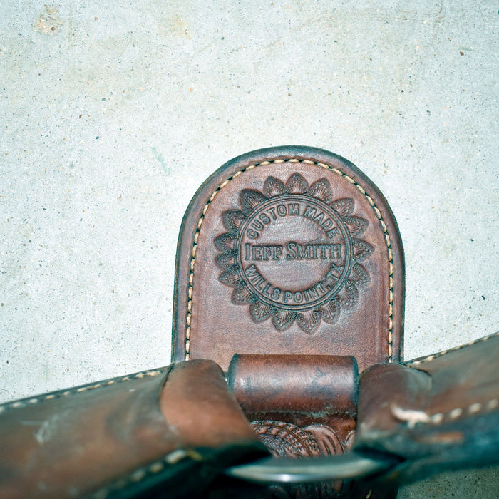 Used Jeff Smith Floral Tooled Breast Collar With White Stitching Sale Barn Jeff Smith