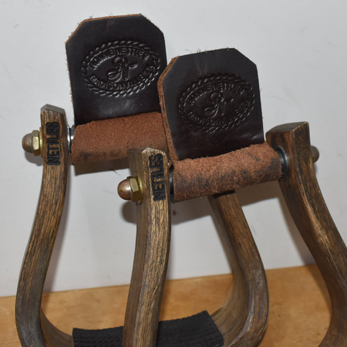 Lightly Used Nettles Wooden Stirrups With Grips Sale Barn Nettles