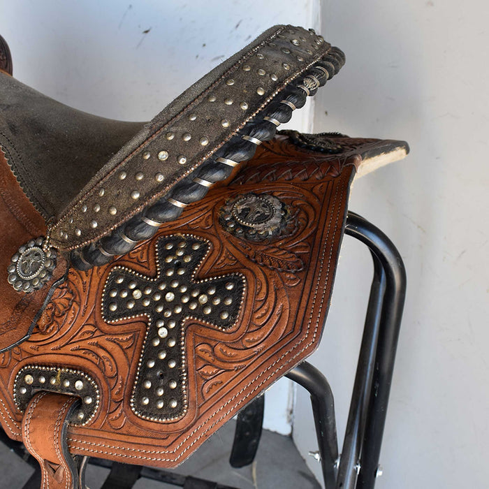 Used 15" Silver Royal Rider Saddle Sale Barn Silver Royal