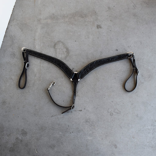 NEW Jeff Smith Floral Tooled Breast Collar Sale Barn Jeff Smith