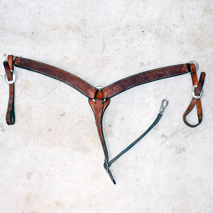 Used Floral Tooled Breast Collar Sale Barn Misc