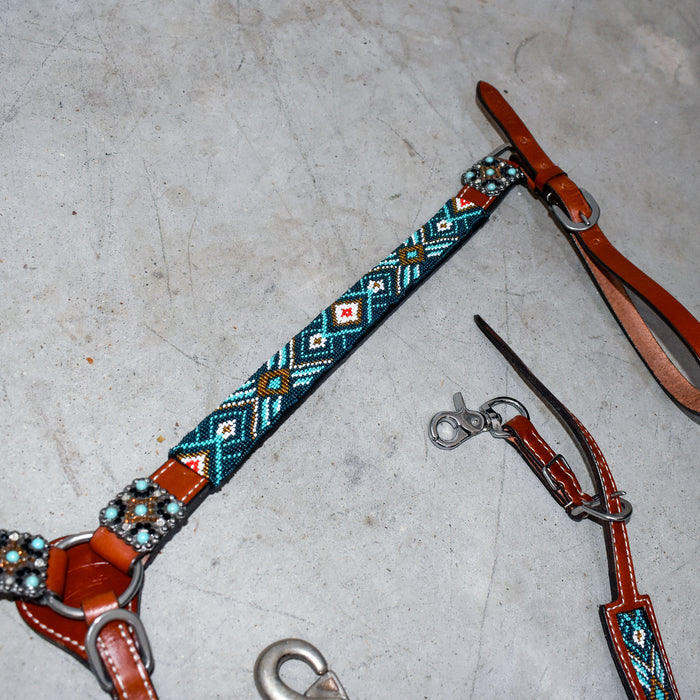 Like NEW Showman Breast Collar With One Ear Headstall Sale Barn Showman