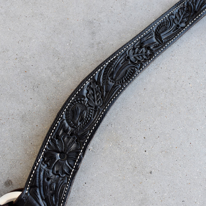 NEW Jeff Smith Floral Tooled Breast Collar Sale Barn Jeff Smith