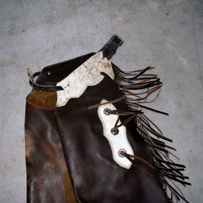 Used Brown Chinks With Cowhide Sale Barn MISC