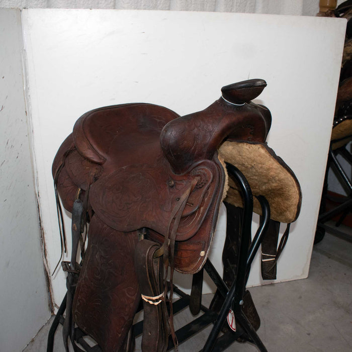Used 15" Maddox Non-Rider Decor Only Saddle Sale Barn Maddox