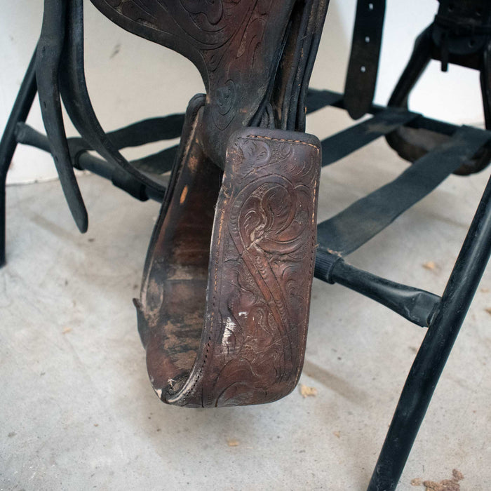 Used 15" Maddox Non-Rider Decor Only Saddle Sale Barn Maddox