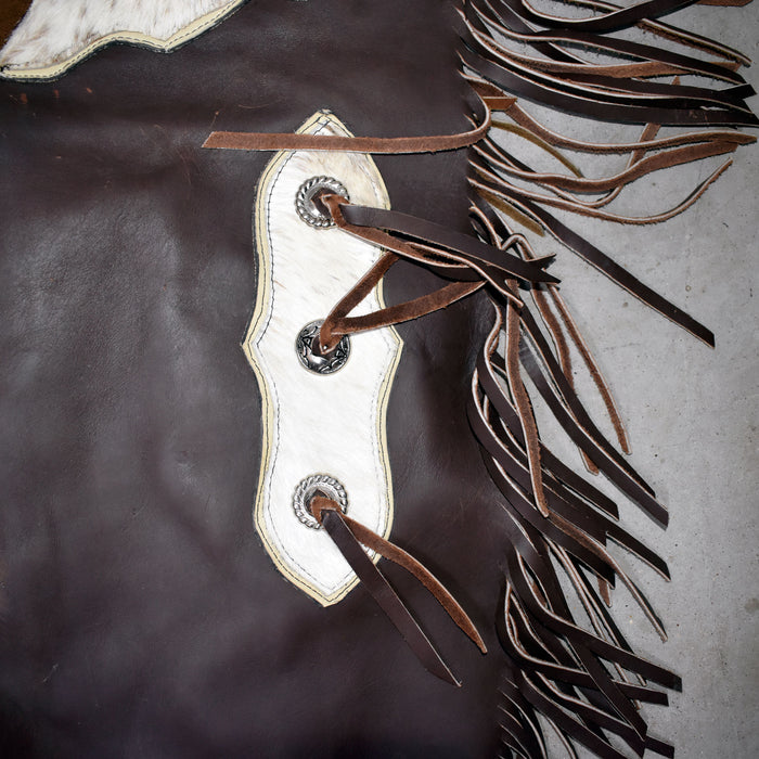 Used Brown Chinks With Cowhide Sale Barn MISC
