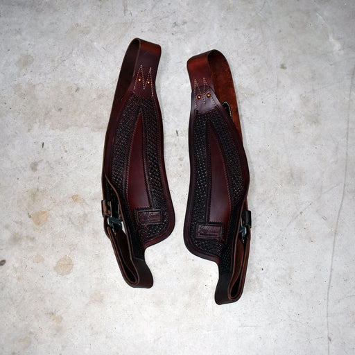 Like NEW Jeff Smith Tooled Heavy Oiled Fenders Sale Barn Jeff Smith