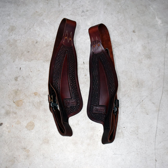 Like NEW Jeff Smith Tooled Heavy Oiled Fenders Sale Barn Jeff Smith