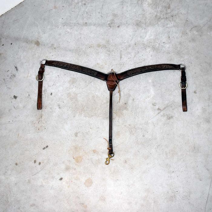 Used Floral Tooled Breast Collar Sale Barn misc