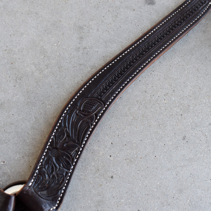 NEW Jeff Smith Floral Tooled Breast Collar Sale Barn Jeff Smith