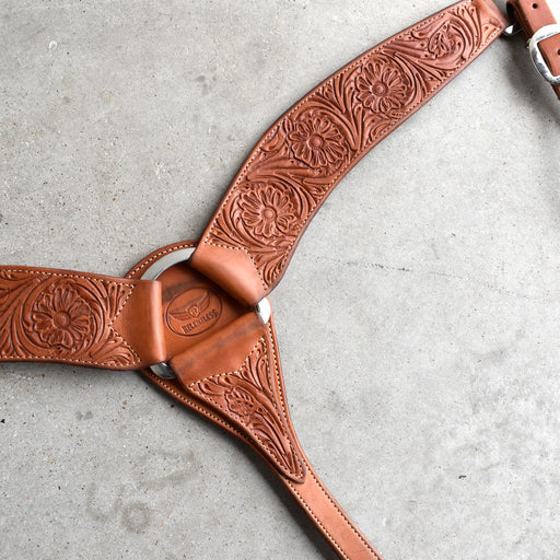 Used Relentless Floral Tooled Breast Collar Sale Barn RELENTLESS