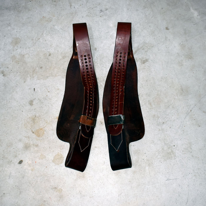 Like NEW Jeff Smith Tooled Heavy Oiled Fenders Sale Barn Jeff Smith
