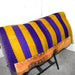 Used Purple With Yellow Striped Saddle Blanket Sale Barn Misc