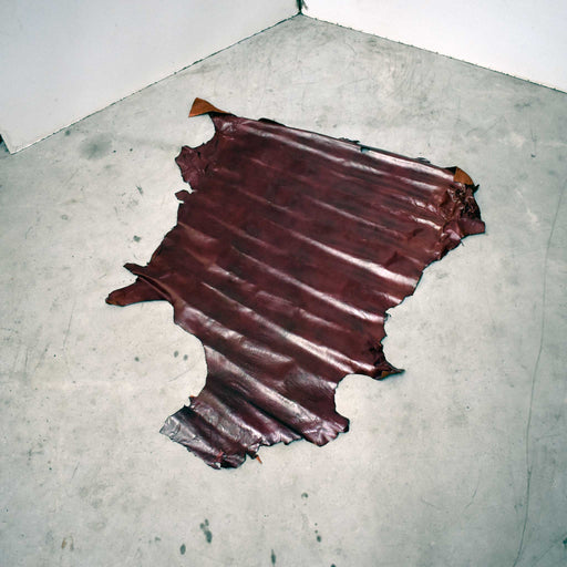 NEW Cherry Red Top Grain Leather Hide Piece Sale Barn misc