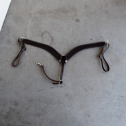 NEW Jeff Smith Geometric Tooled Breast Collar Sale Barn Jeff Smith