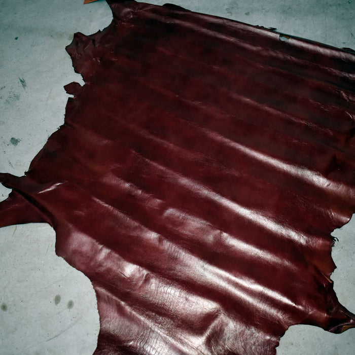 NEW Cherry Red Top Grain Leather Hide Piece Sale Barn misc