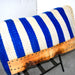 Used Blue/ White Striped Saddle Blanket Sale Barn Misc